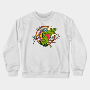 Green Owl Crewneck Sweatshirt